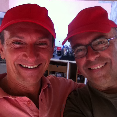 Maurizio and Mel Rosenberg at Kinnernet Italia