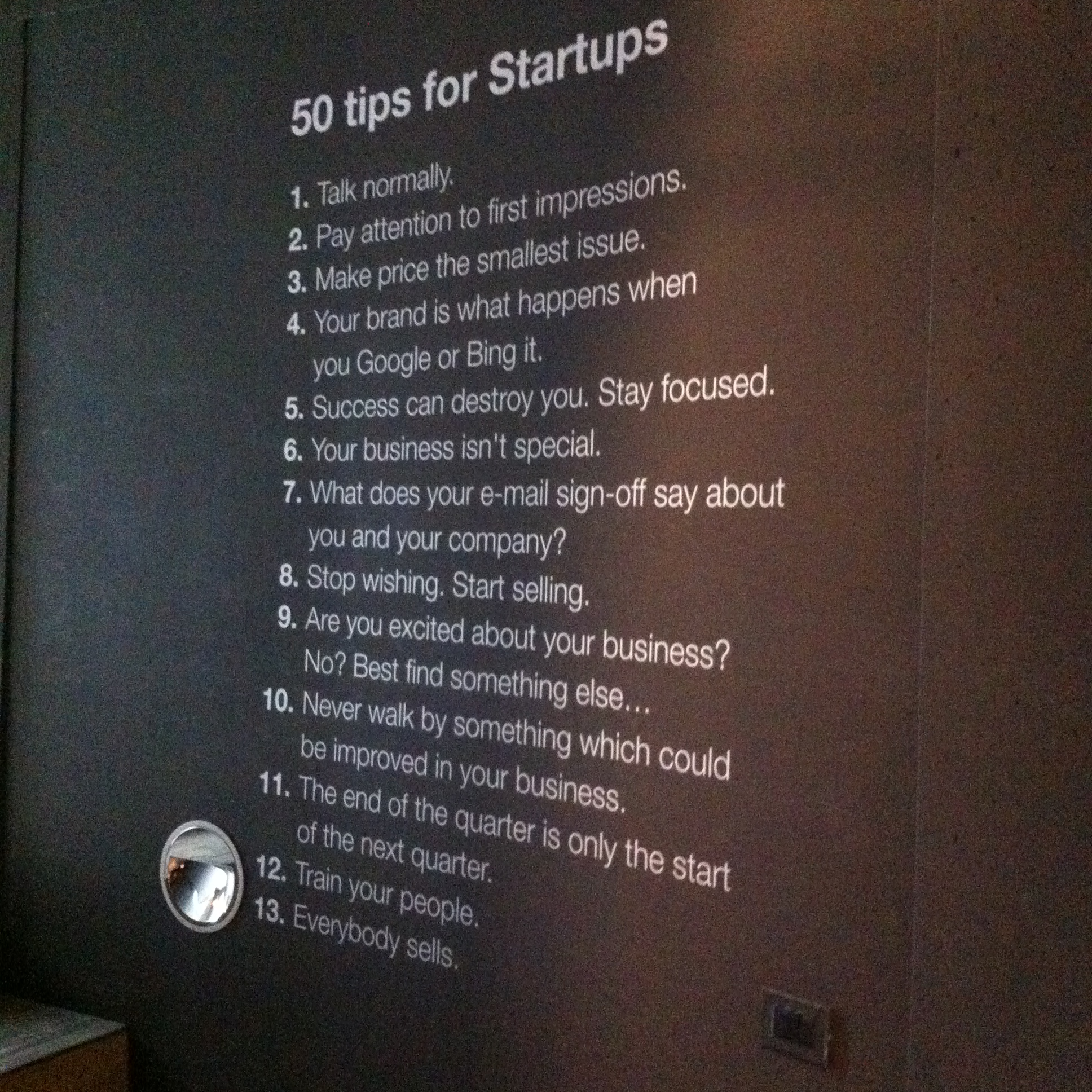 50 tips for startups at the H-farm