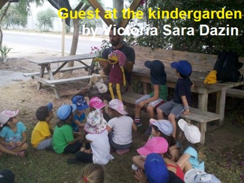 Guest at the Kinder garden by Sara Dazin - Illustrated by Moshe Dazin . Translated by Guy Dazin - Ourboox.com Guest at the Kinder garden by Sara Dazin - Illustrated by Moshe Dazin . Translated by Guy Dazin - Ourboox.com