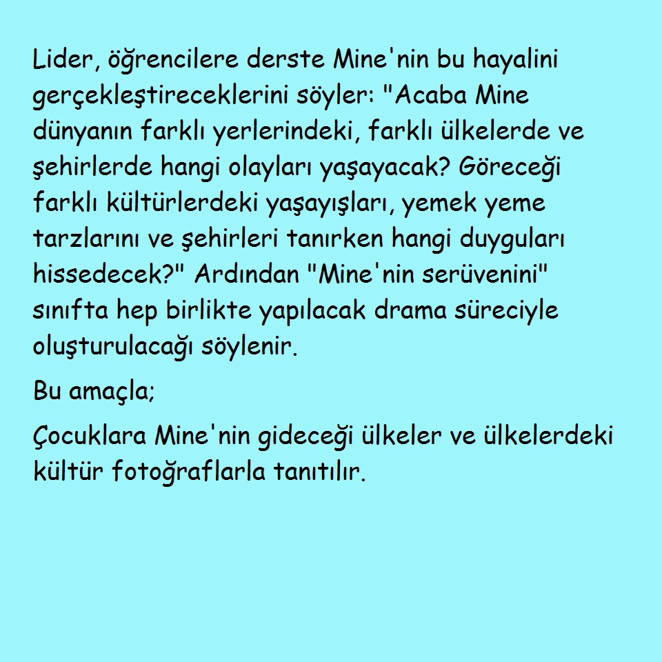 MİNE’NİN HAYALİ by FATMA DURAK - Illustrated by ELİF YAYLI, TUBA AKSÖZEK, FATMA DURAK, BÜŞRA KIVANÇ, FAZİLET GÜLCÜ - Ourboox.com
