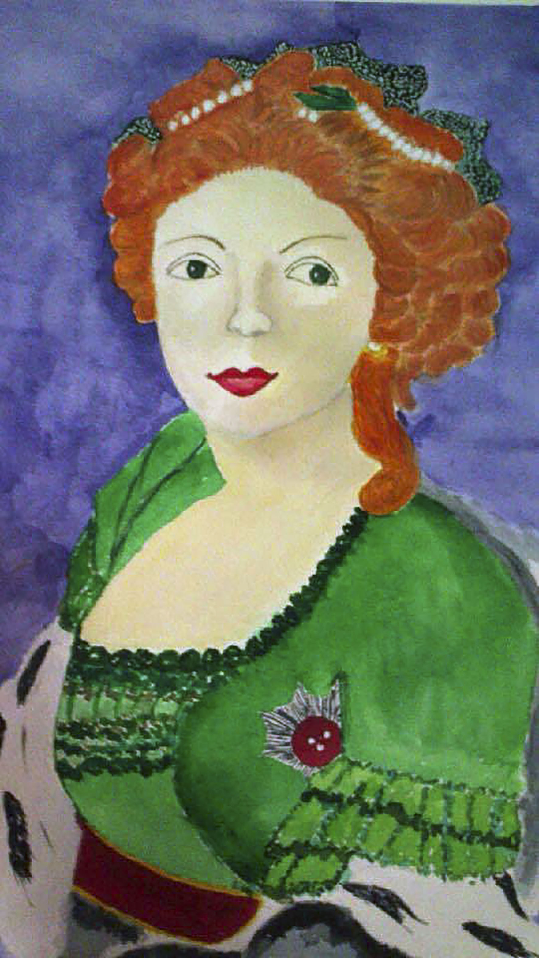 Watercolor painting by Sara Dazin - Illustrated by Victoria Sara Dazin - Ourboox.com
