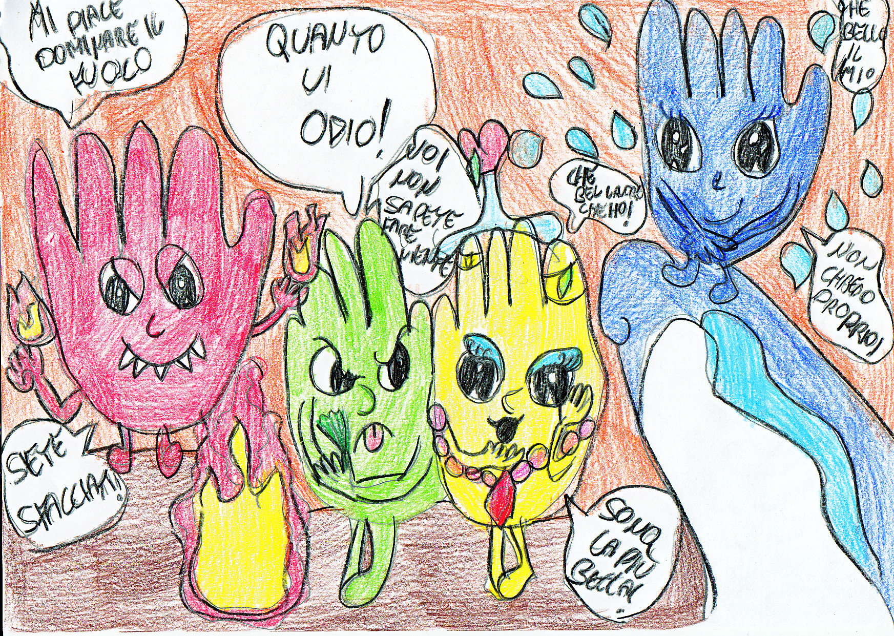 LA CITTA’ DELLE MANI Siamo diversi, unici e speciali by Virginia Piga - Illustrated by Classe 3°A - primaria - Via Cilea - Circolo 12+13 - Sassari - Ourboox.com