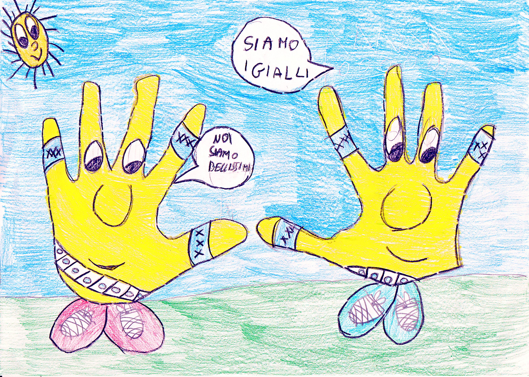 LA CITTA’ DELLE MANI Siamo diversi, unici e speciali by Virginia Piga - Illustrated by Classe 3°A - primaria - Via Cilea - Circolo 12+13 - Sassari - Ourboox.com