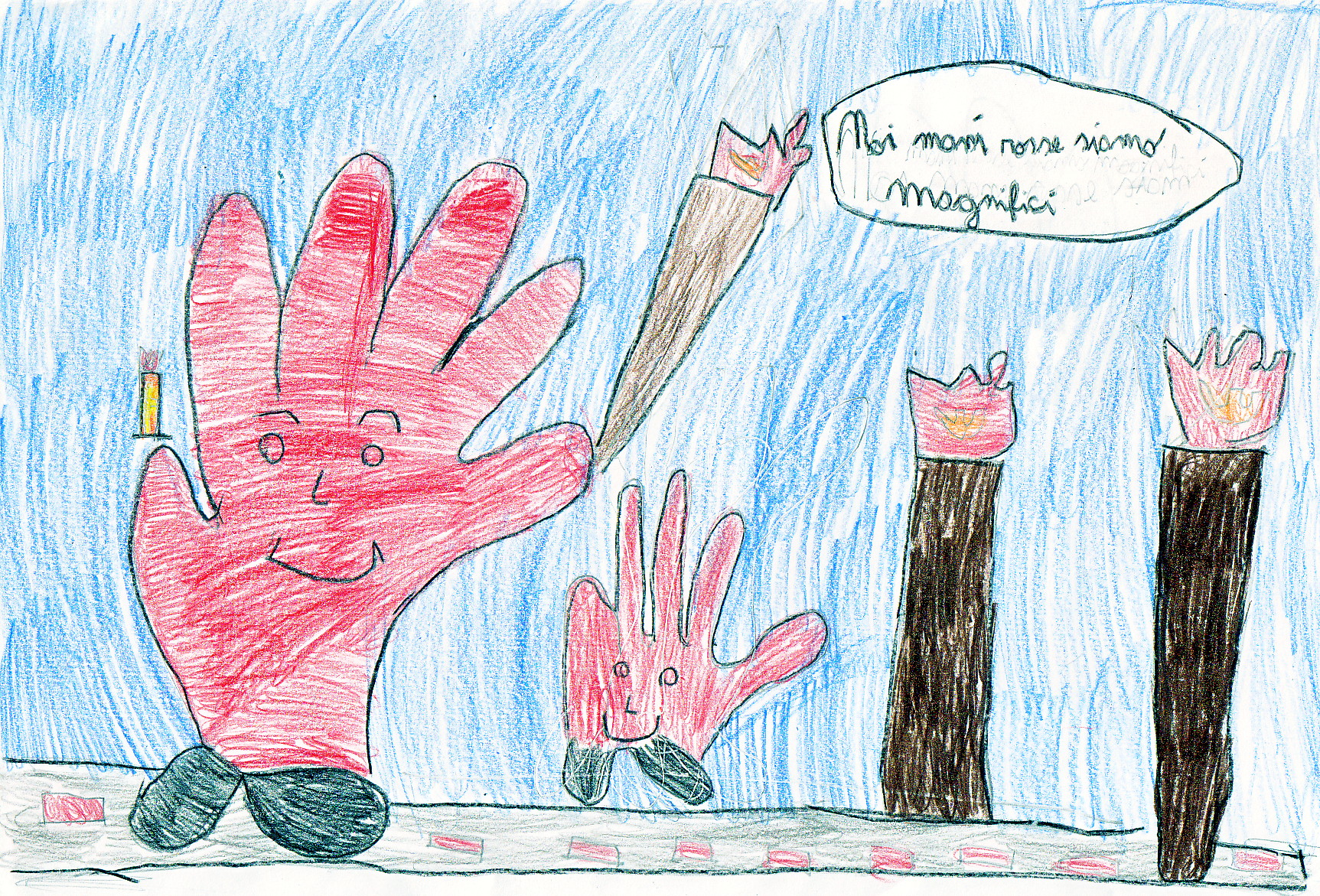 LA CITTA’ DELLE MANI Siamo diversi, unici e speciali by Virginia Piga - Illustrated by Classe 3°A - primaria - Via Cilea - Circolo 12+13 - Sassari - Ourboox.com