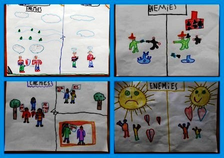 LET’S BE FRIENDS by AngelaZanetti - Illustrated by Children of Italy, Spain Croatia, Turkey - Ourboox.com