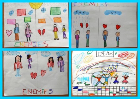 LET’S BE FRIENDS by AngelaZanetti - Illustrated by Children of Italy, Spain Croatia, Turkey - Ourboox.com