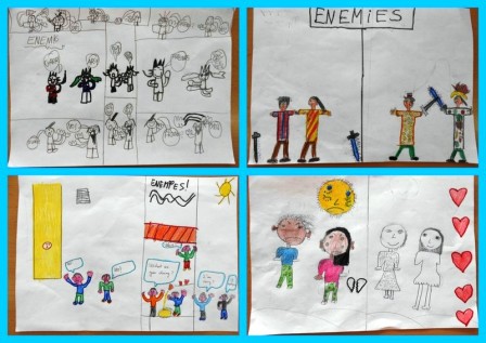 LET’S BE FRIENDS by AngelaZanetti - Illustrated by Children of Italy, Spain Croatia, Turkey - Ourboox.com