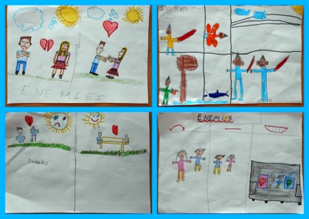 LET’S BE FRIENDS by AngelaZanetti - Illustrated by Children of Italy, Spain Croatia, Turkey - Ourboox.com