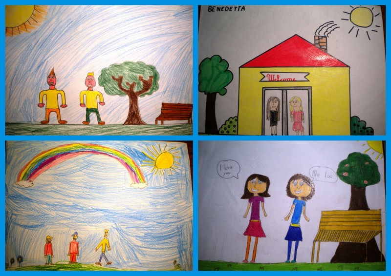 LET’S BE FRIENDS by AngelaZanetti - Illustrated by Children of Italy, Spain Croatia, Turkey - Ourboox.com