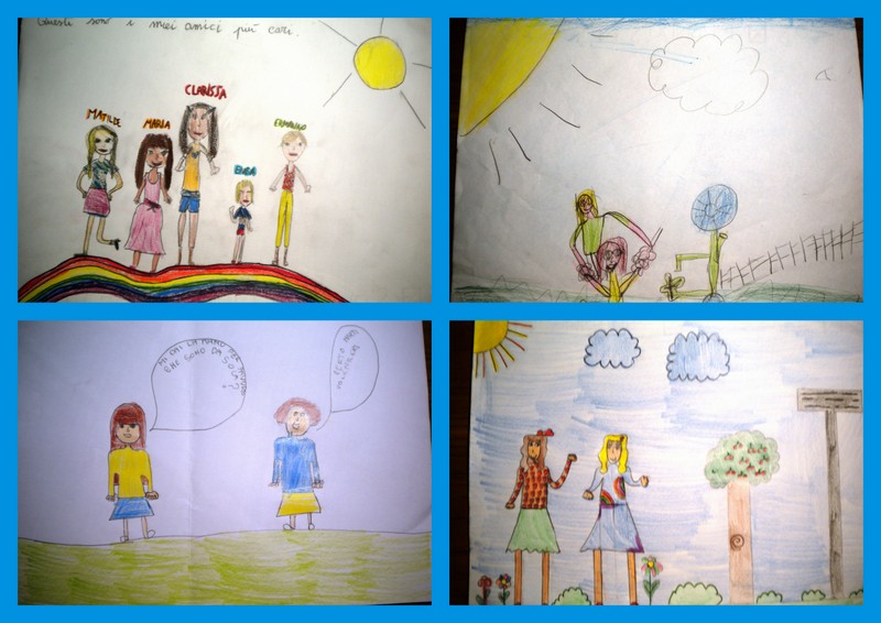 LET’S BE FRIENDS by AngelaZanetti - Illustrated by Children of Italy, Spain Croatia, Turkey - Ourboox.com
