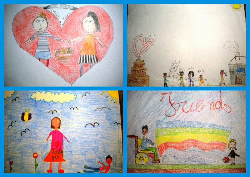 LET’S BE FRIENDS by AngelaZanetti - Illustrated by Children of Italy, Spain Croatia, Turkey - Ourboox.com