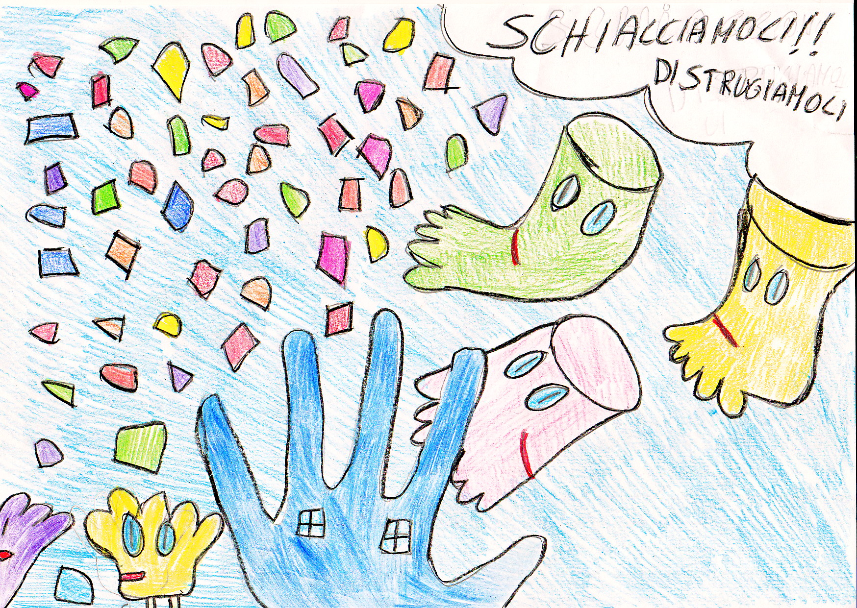 LA CITTA’ DELLE MANI Siamo diversi, unici e speciali by Virginia Piga - Illustrated by Classe 3°A - primaria - Via Cilea - Circolo 12+13 - Sassari - Ourboox.com
