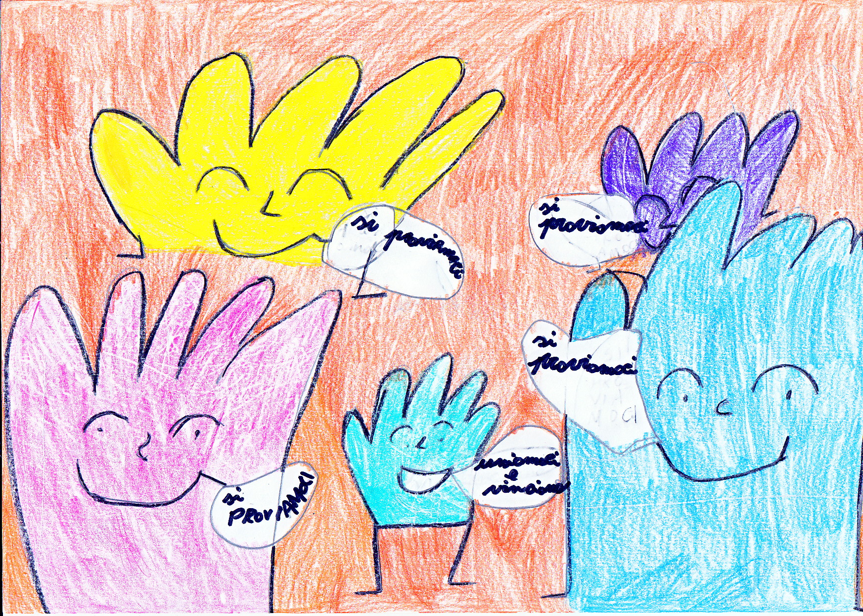 LA CITTA’ DELLE MANI Siamo diversi, unici e speciali by Virginia Piga - Illustrated by Classe 3°A - primaria - Via Cilea - Circolo 12+13 - Sassari - Ourboox.com