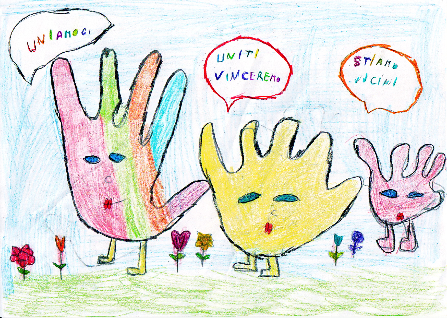 LA CITTA’ DELLE MANI Siamo diversi, unici e speciali by Virginia Piga - Illustrated by Classe 3°A - primaria - Via Cilea - Circolo 12+13 - Sassari - Ourboox.com