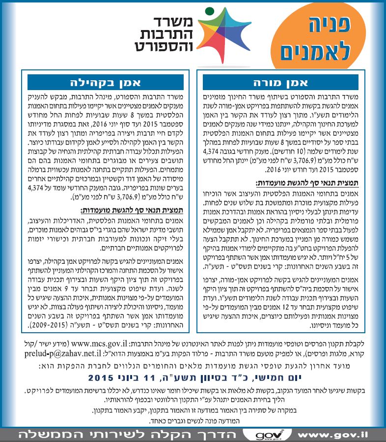 פרויקט אמן בקהילה – לוד פברואר -יוני 2015 by Sara Dazin - Illustrated by Victoria Sara Dazin, Coeditor : Dana Yoseph - Ourboox.com