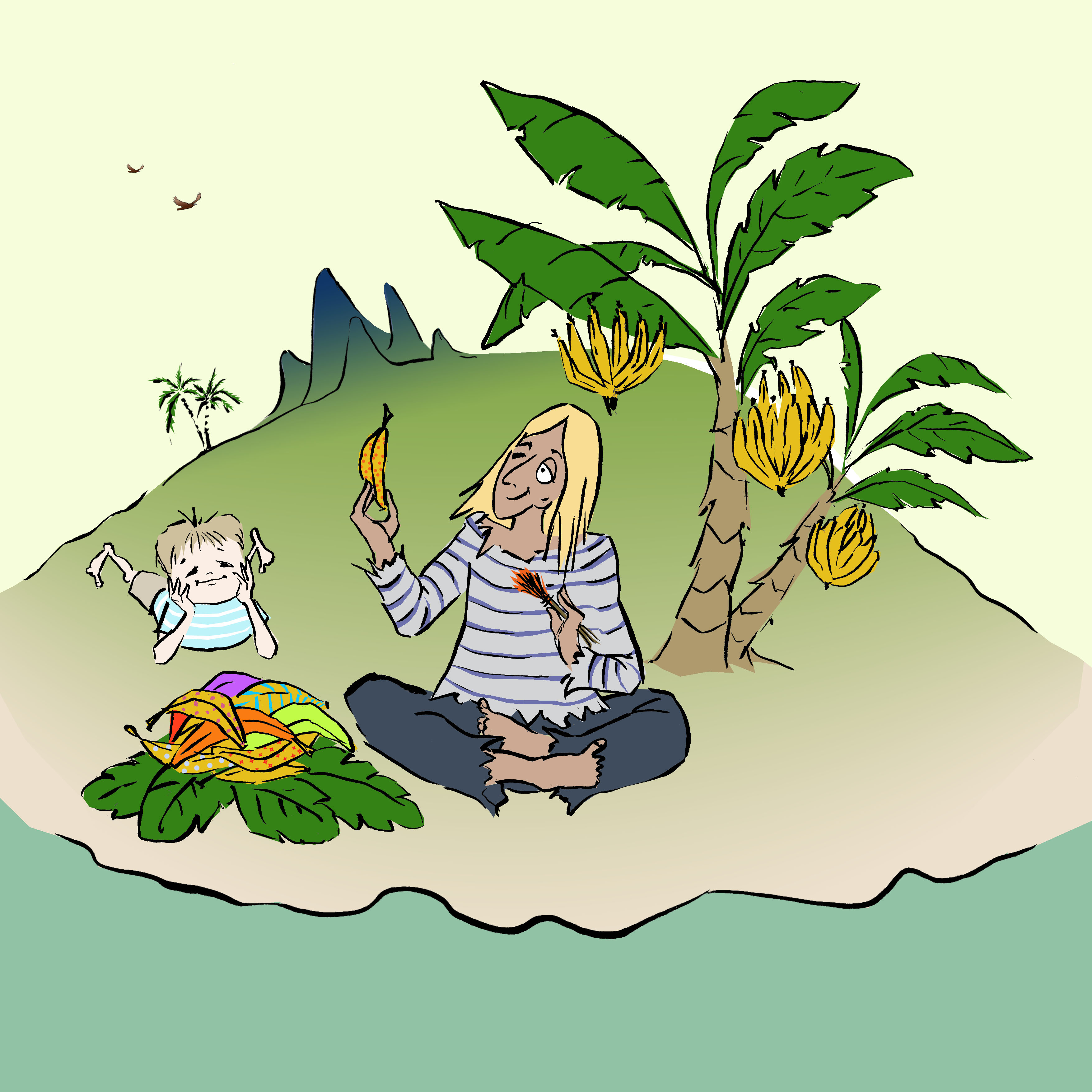 The Elevator and the Banana – Illustrated by Irena Brodeski by Mel Rosenberg - מל רוזנברג - Illustrated by Illustrated by Irena Brodeski - Ourboox.com