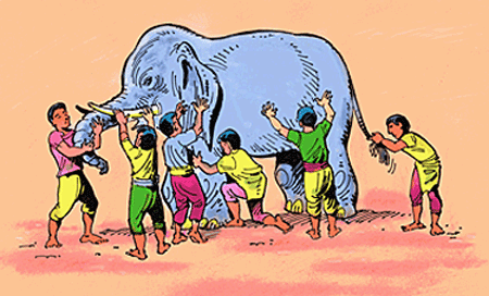 Blind Men and the Elephant-אגדה הודית עם מוסר השכל עם תרגום לעברית. by Yehuda Cohen - Illustrated by ציורים ותמונות מהאינטרנט - Ourboox.com