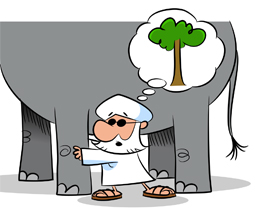 Blind Men and the Elephant-אגדה הודית עם מוסר השכל עם תרגום לעברית. by Yehuda Cohen - Illustrated by ציורים ותמונות מהאינטרנט - Ourboox.com