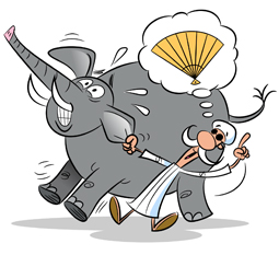 Blind Men and the Elephant-אגדה הודית עם מוסר השכל עם תרגום לעברית. by Yehuda Cohen - Illustrated by ציורים ותמונות מהאינטרנט - Ourboox.com