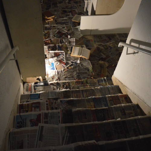 Taking over Campus, at Shenkar College – Installation Art – Department of Interior Building & Environment Design by Mel Rosenberg - מל רוזנברג - Illustrated by Photos by Dana Beutler - Ourboox.com