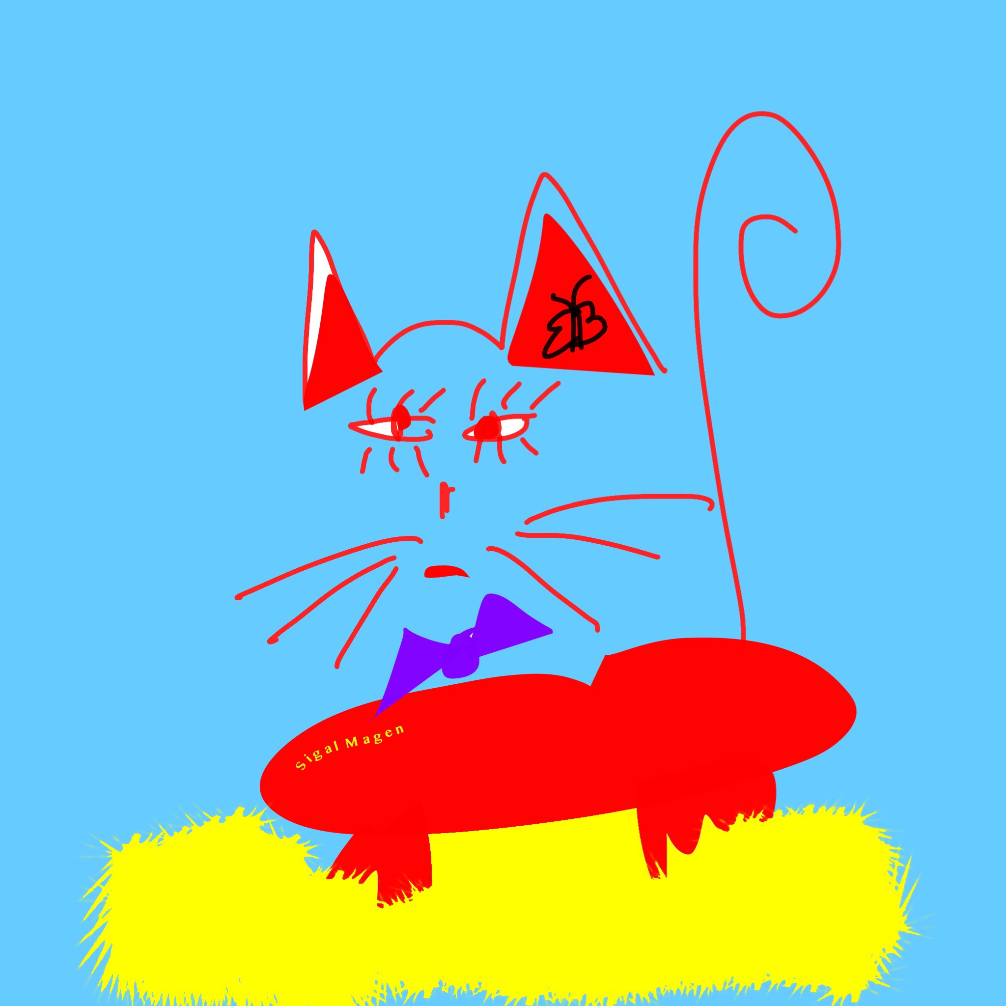 צִיַּרְתִּי חָתוּל – Neko O Kaita by Sigal Magen - Illustrated by ציורים: סיגל מגן - Ourboox.com