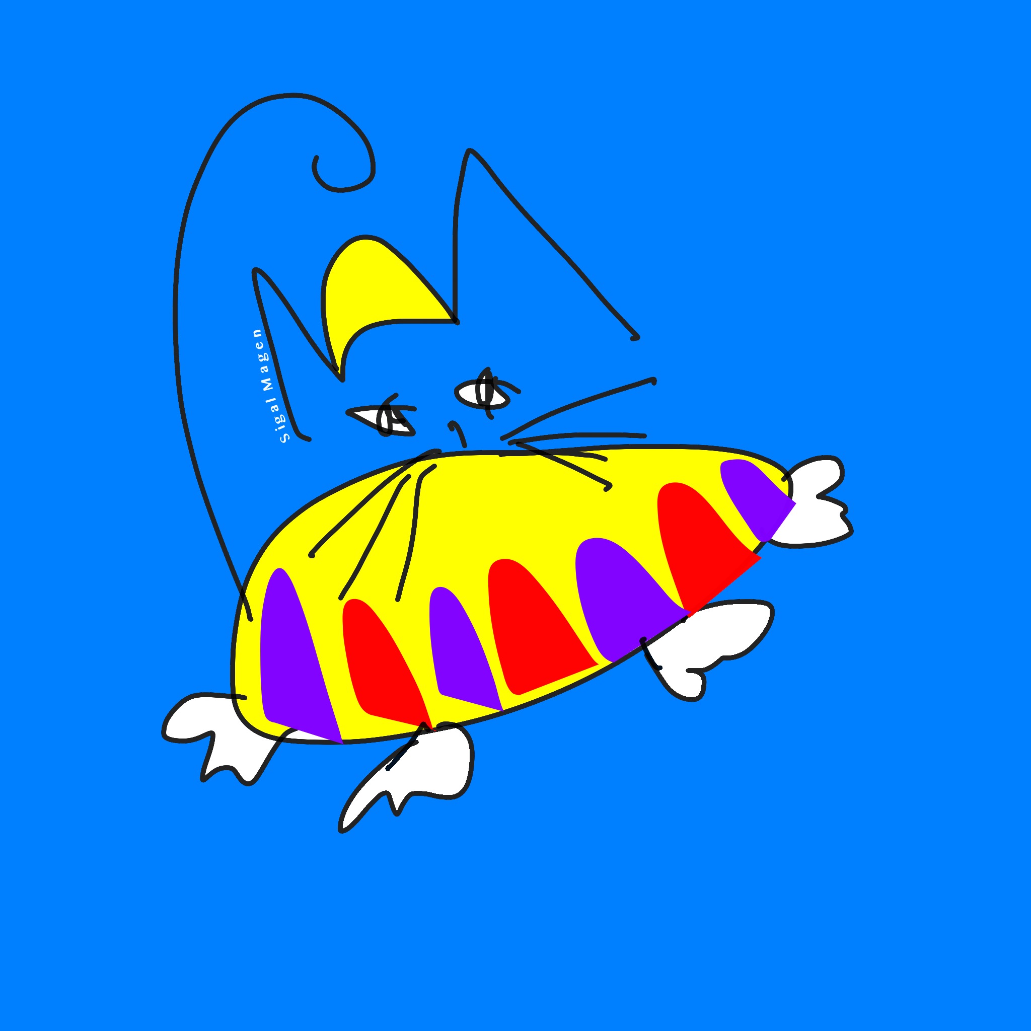 צִיַּרְתִּי חָתוּל – Neko O Kaita by Sigal Magen - Illustrated by ציורים: סיגל מגן - Ourboox.com