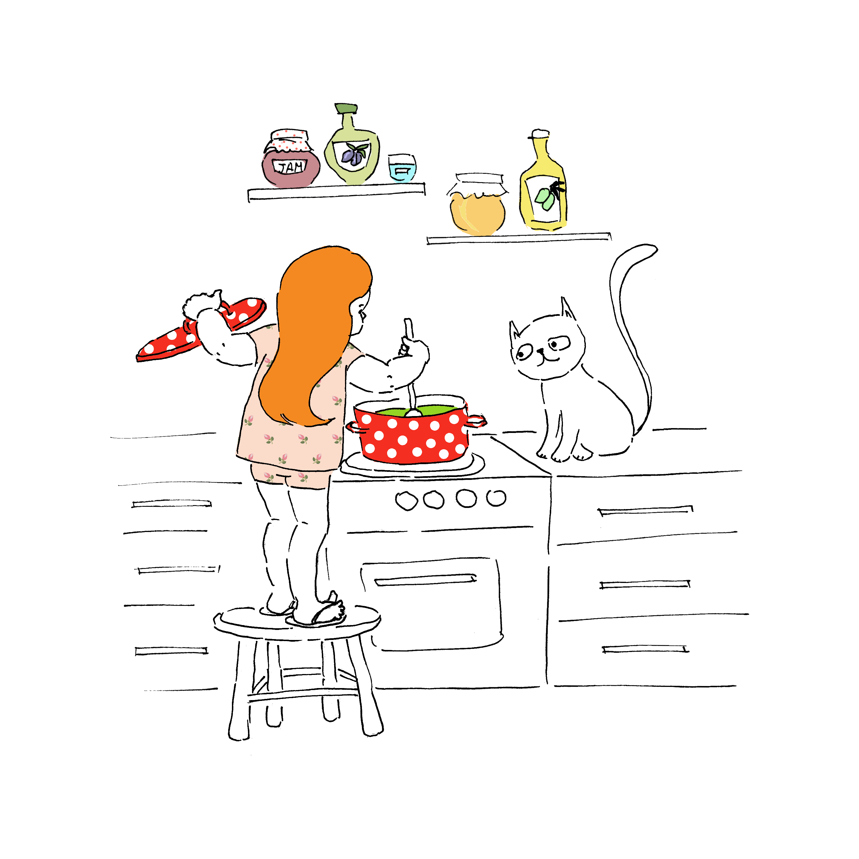 מימי&קיטי – 4 – מימי וקיטי מבשלות מרק by Irena Brodeski - Illustrated by Irena Brodeski - Ourboox.com