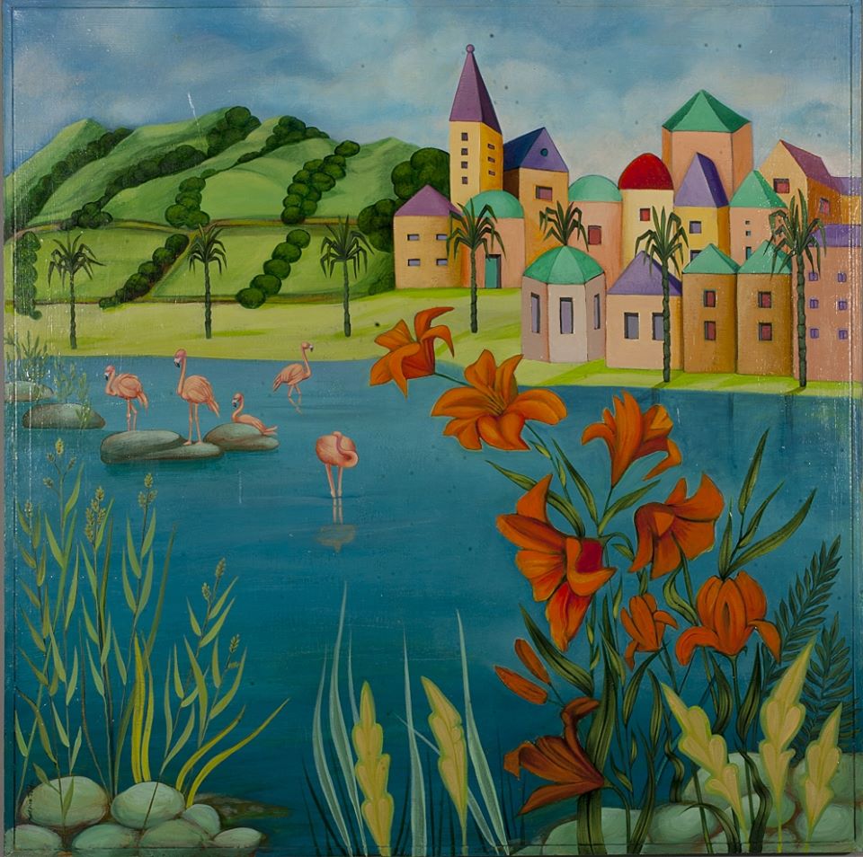 Katerina Tsamis Paints us a Beautiful World by Shuli Sapir-Nevo Photo and Motto - Illustrated by Paintings - Katerina Tsamis - Ourboox.com