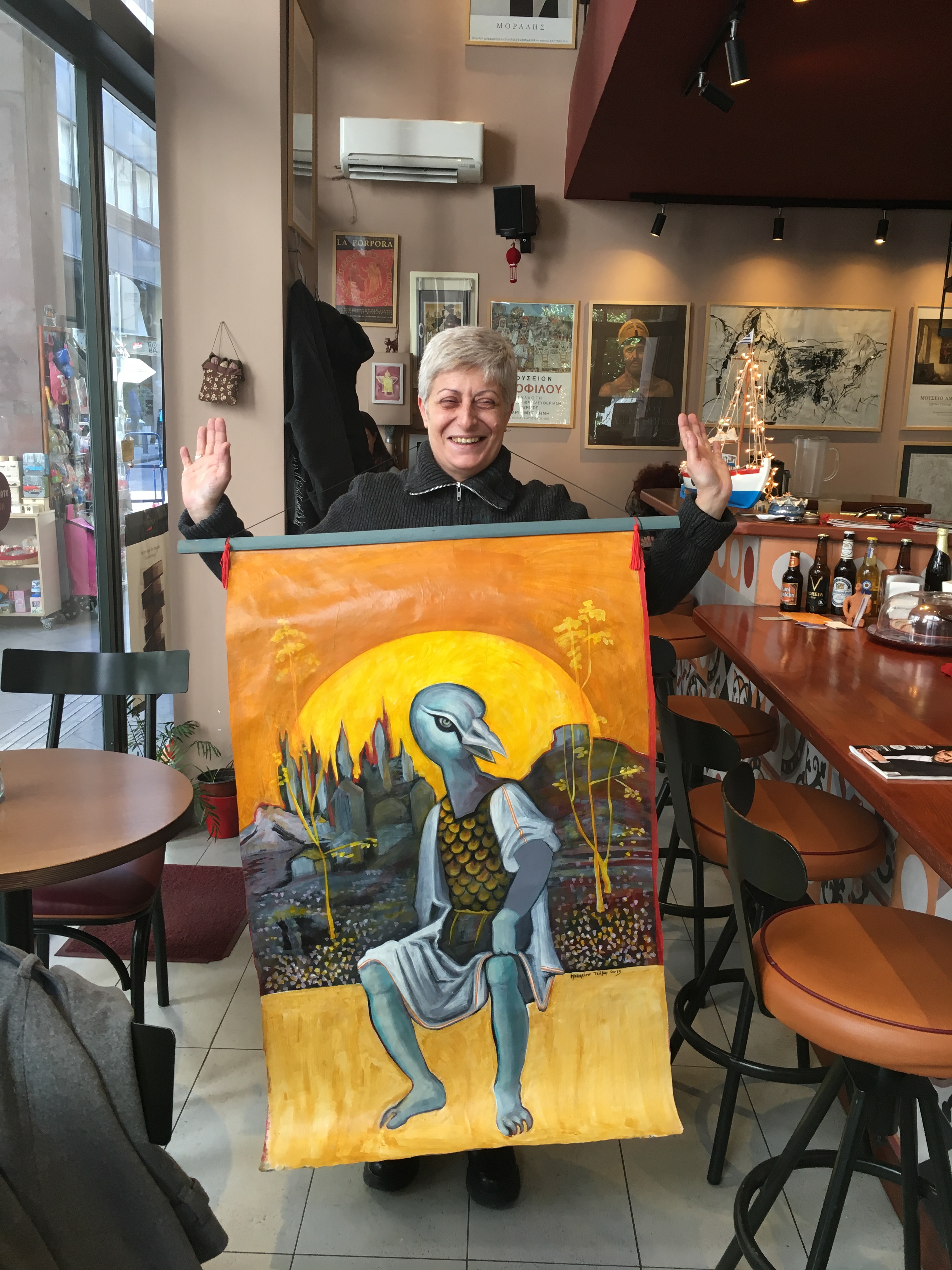 Katerina Tsamis Paints us a Beautiful World by Shuli Sapir-Nevo Photo and Motto - Illustrated by Paintings - Katerina Tsamis - Ourboox.com