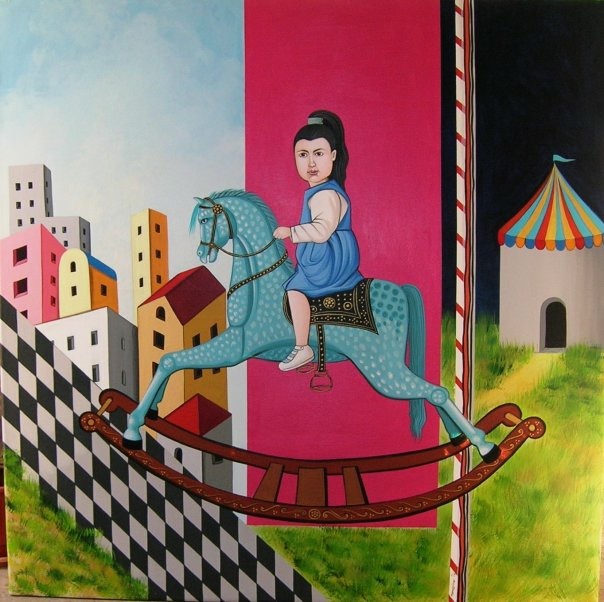 Katerina Tsamis Paints us a Beautiful World by Shuli Sapir-Nevo Photo and Motto - Illustrated by Paintings - Katerina Tsamis - Ourboox.com