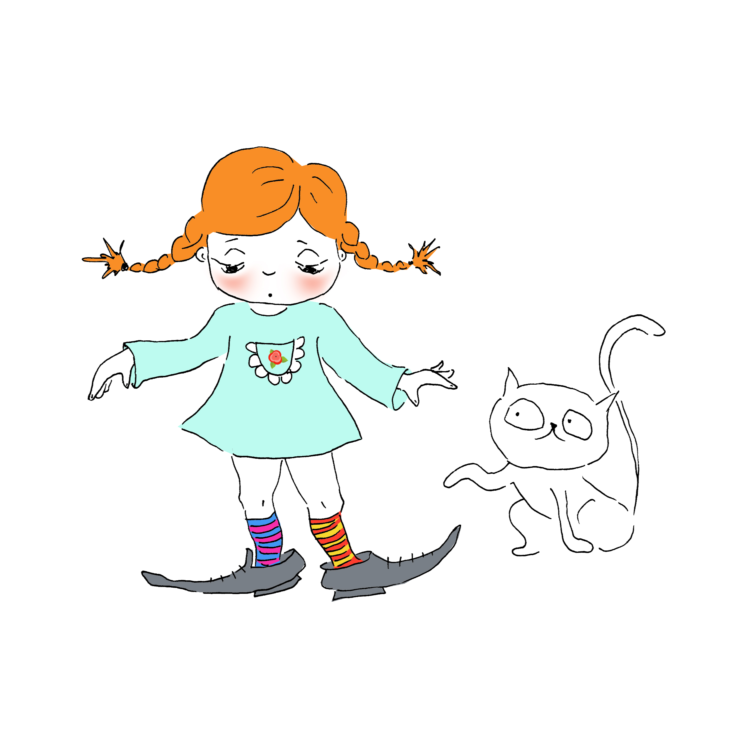 מימי&קיטי – 8 – מימי הולכת לחברה by Irena Brodeski - Illustrated by Irena Brodeski - Ourboox.com