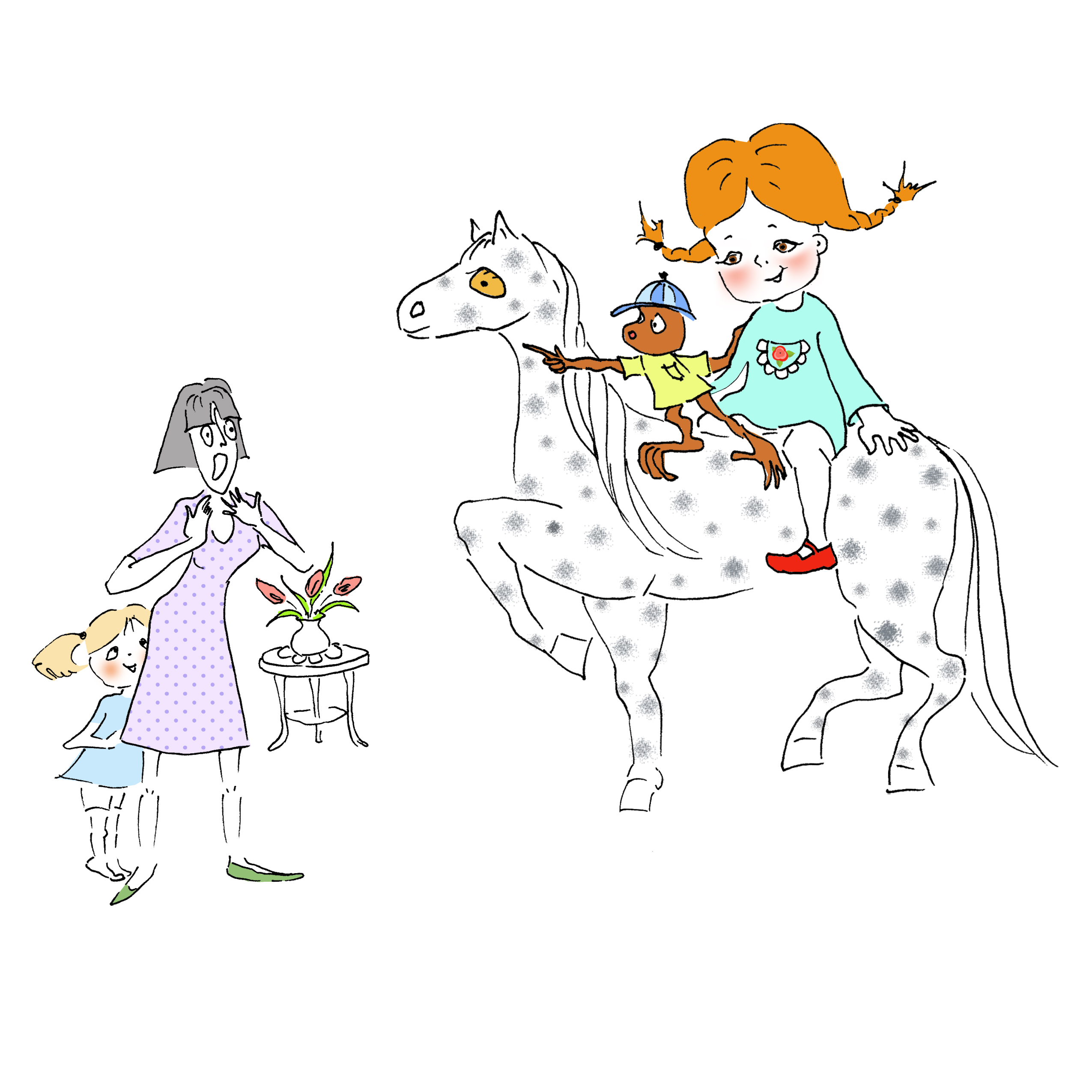 מימי&קיטי – 8 – מימי הולכת לחברה by Irena Brodeski - Illustrated by Irena Brodeski - Ourboox.com