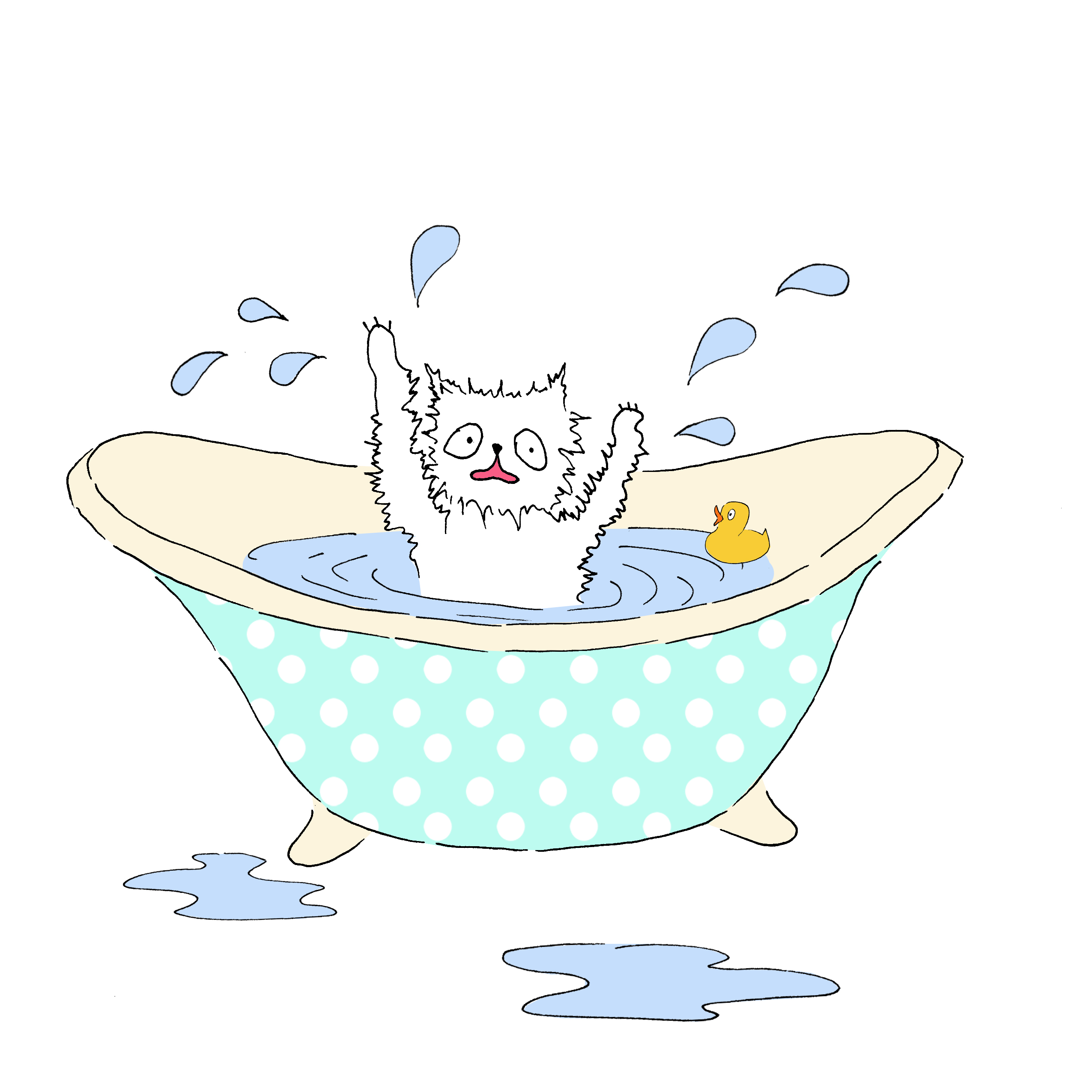 מימי&קיטי – 7 – קיטי לומדת לשחות by Irena Brodeski - Illustrated by Irena Brodeski - Ourboox.com
