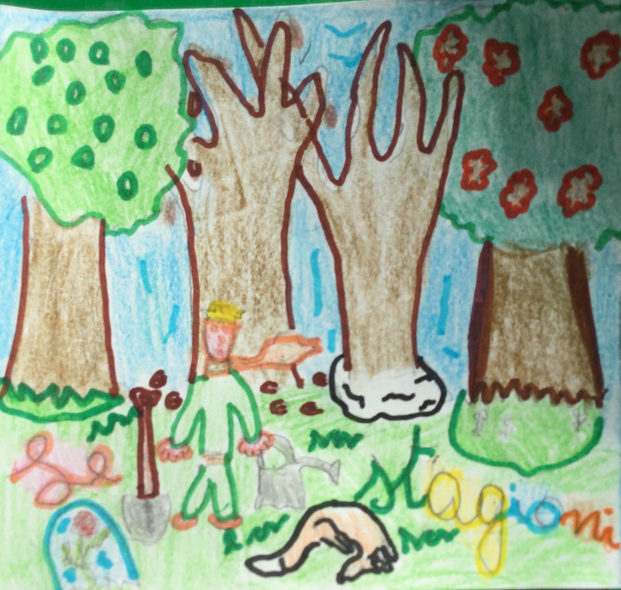 Gli alberi in stagione by Vittoria Volterrani - Illustrated by Davide,Gloria,Andrea e Beatrice - Ourboox.com