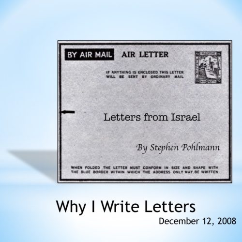 # 103 – Why I Write Letters by Stephen Pohlmann - Ourboox.com # 103 – Why I Write Letters by Stephen Pohlmann - Ourboox.com