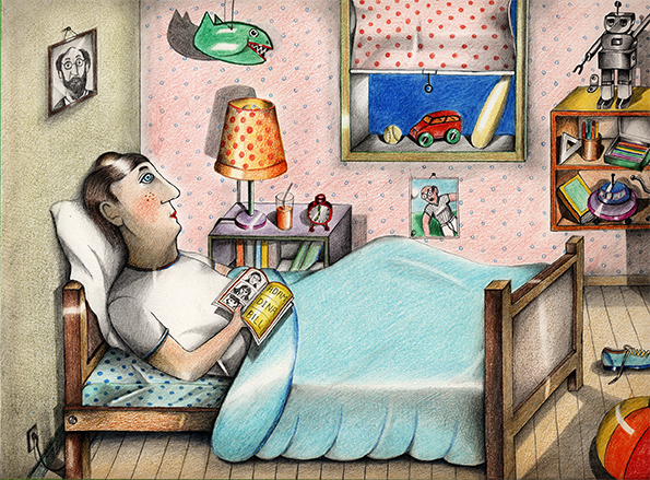 זכרונות ממאדים 1959 by Joseph Hirsch - Illustrated by Joseph Hirsch - יוסי הירש - Ourboox.com