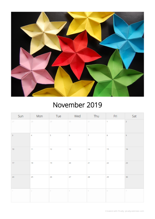 ORIGAMI CALENDAR Ourboox