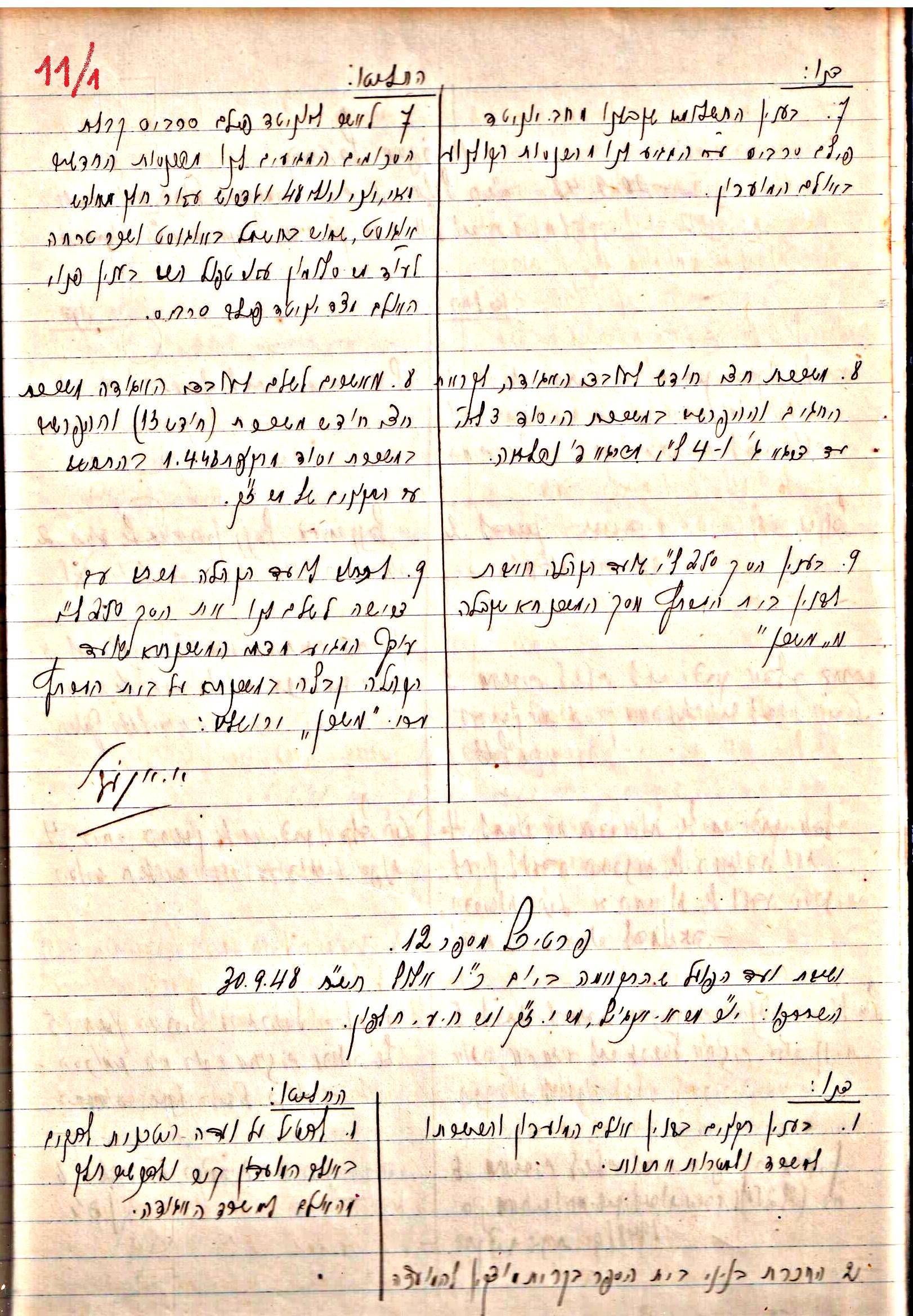 פרוטוקולים 3 – הנהלה – 23.11.54 – 22.8.48 by riki deri - Illustrated by מוזיאון בית גרושקביץ - Ourboox.com