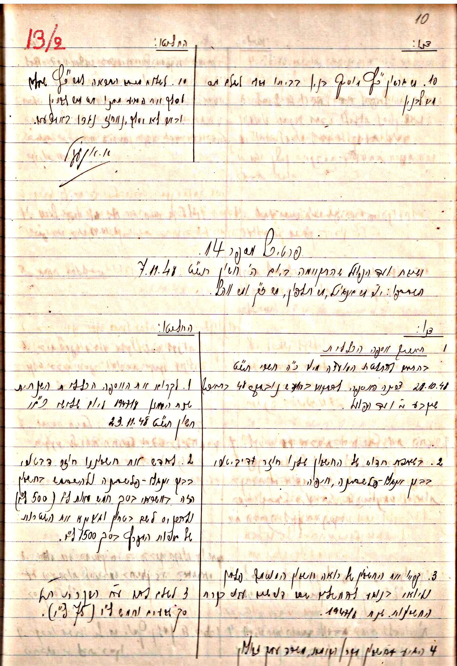 פרוטוקולים 3 – הנהלה – 23.11.54 – 22.8.48 by riki deri - Illustrated by מוזיאון בית גרושקביץ - Ourboox.com