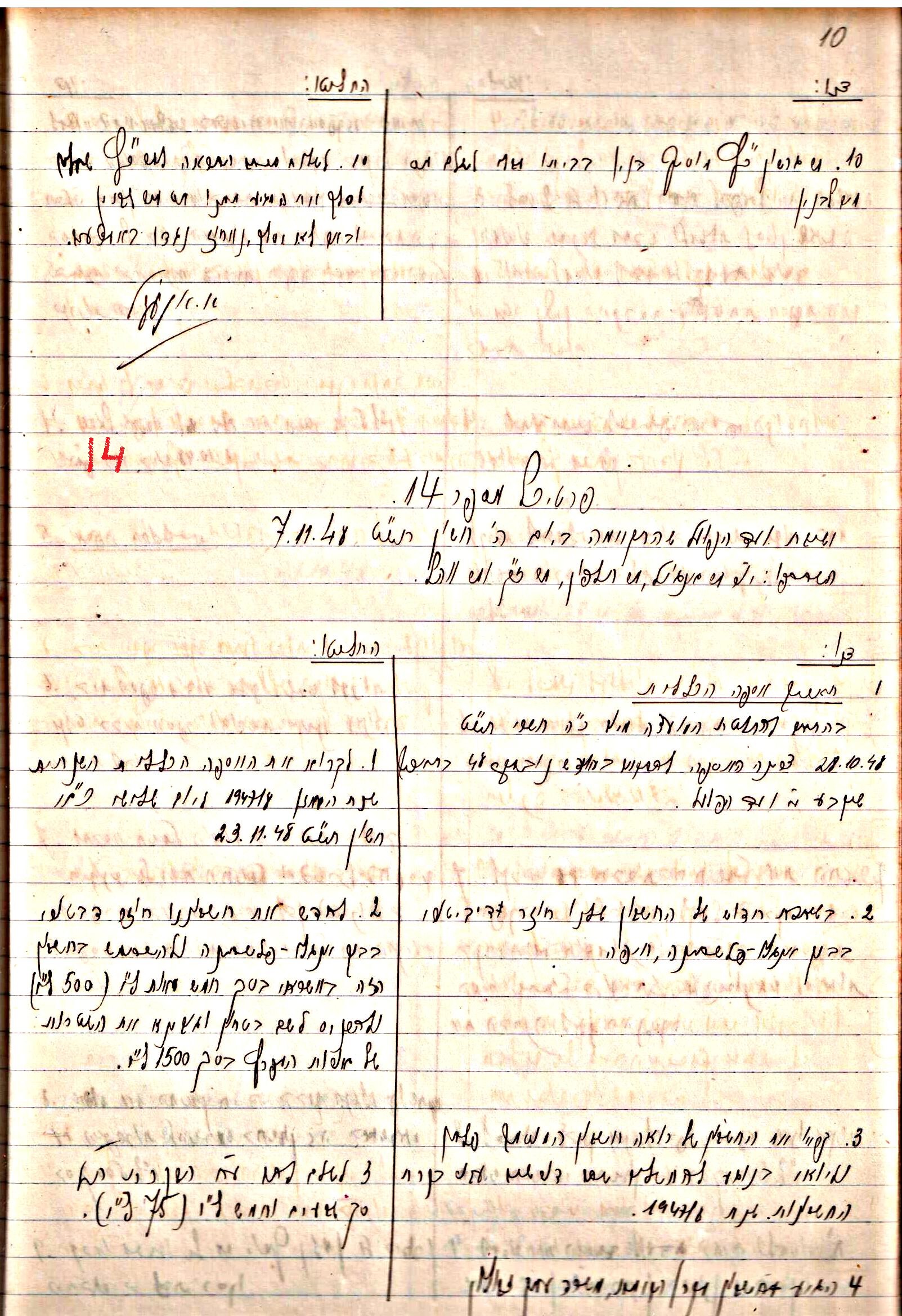 פרוטוקולים 3 – הנהלה – 23.11.54 – 22.8.48 by riki deri - Illustrated by מוזיאון בית גרושקביץ - Ourboox.com