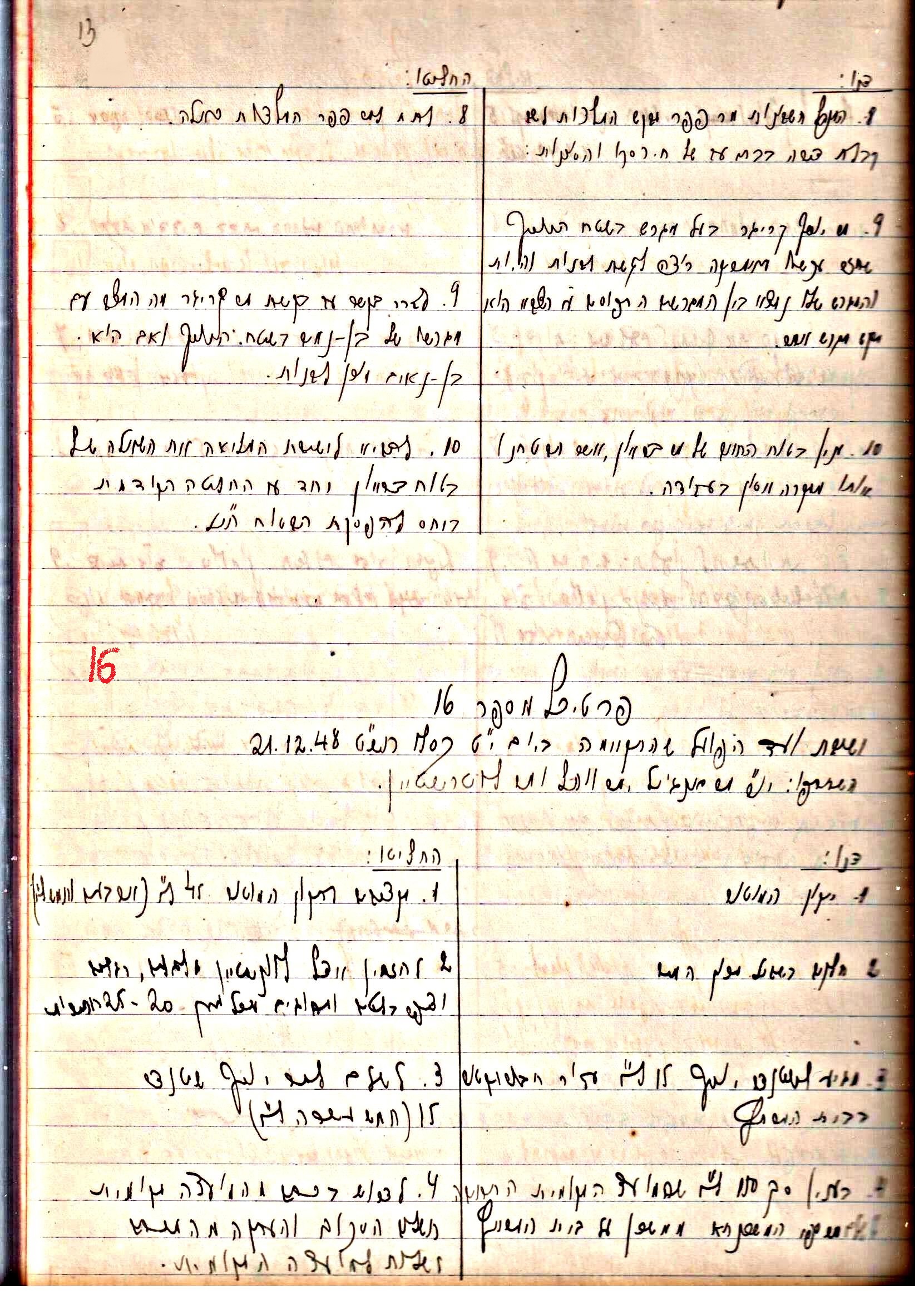 פרוטוקולים 3 – הנהלה – 23.11.54 – 22.8.48 by riki deri - Illustrated by מוזיאון בית גרושקביץ - Ourboox.com