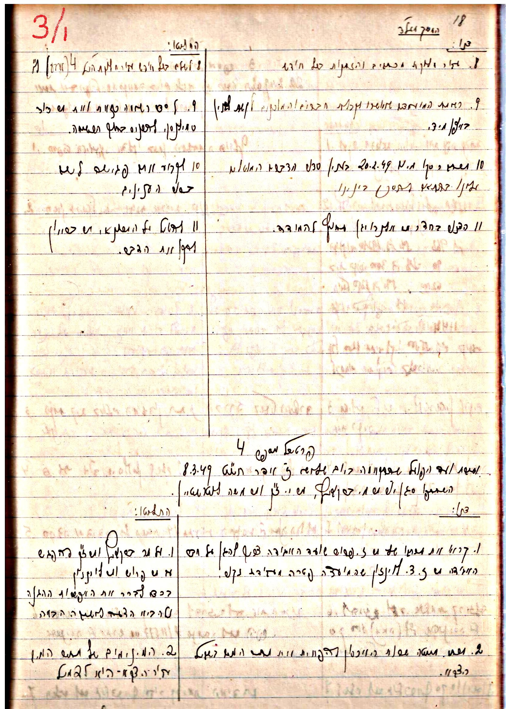 פרוטוקולים 3 – הנהלה – 23.11.54 – 22.8.48 by riki deri - Illustrated by מוזיאון בית גרושקביץ - Ourboox.com