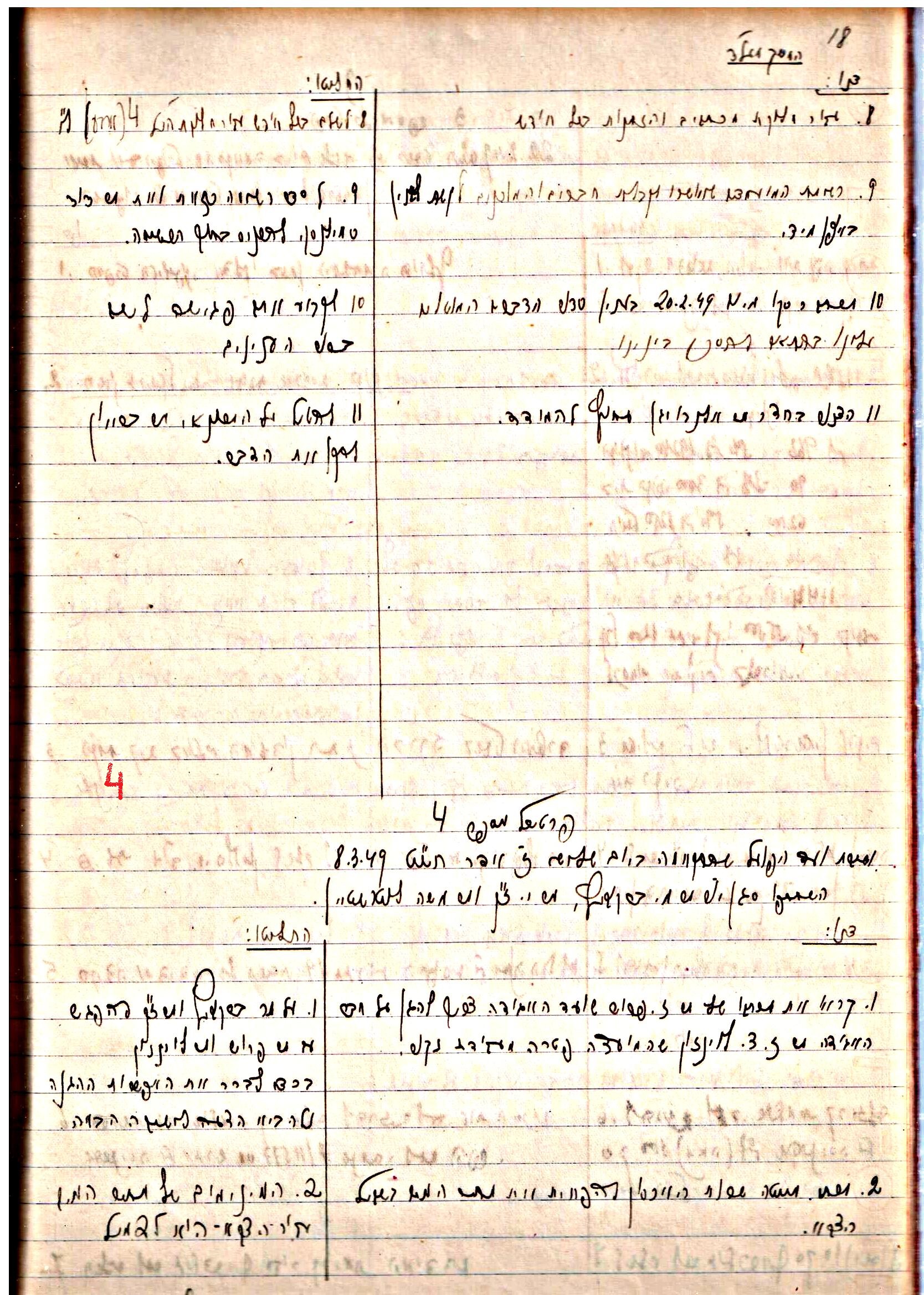 פרוטוקולים 3 – הנהלה – 23.11.54 – 22.8.48 by riki deri - Illustrated by מוזיאון בית גרושקביץ - Ourboox.com