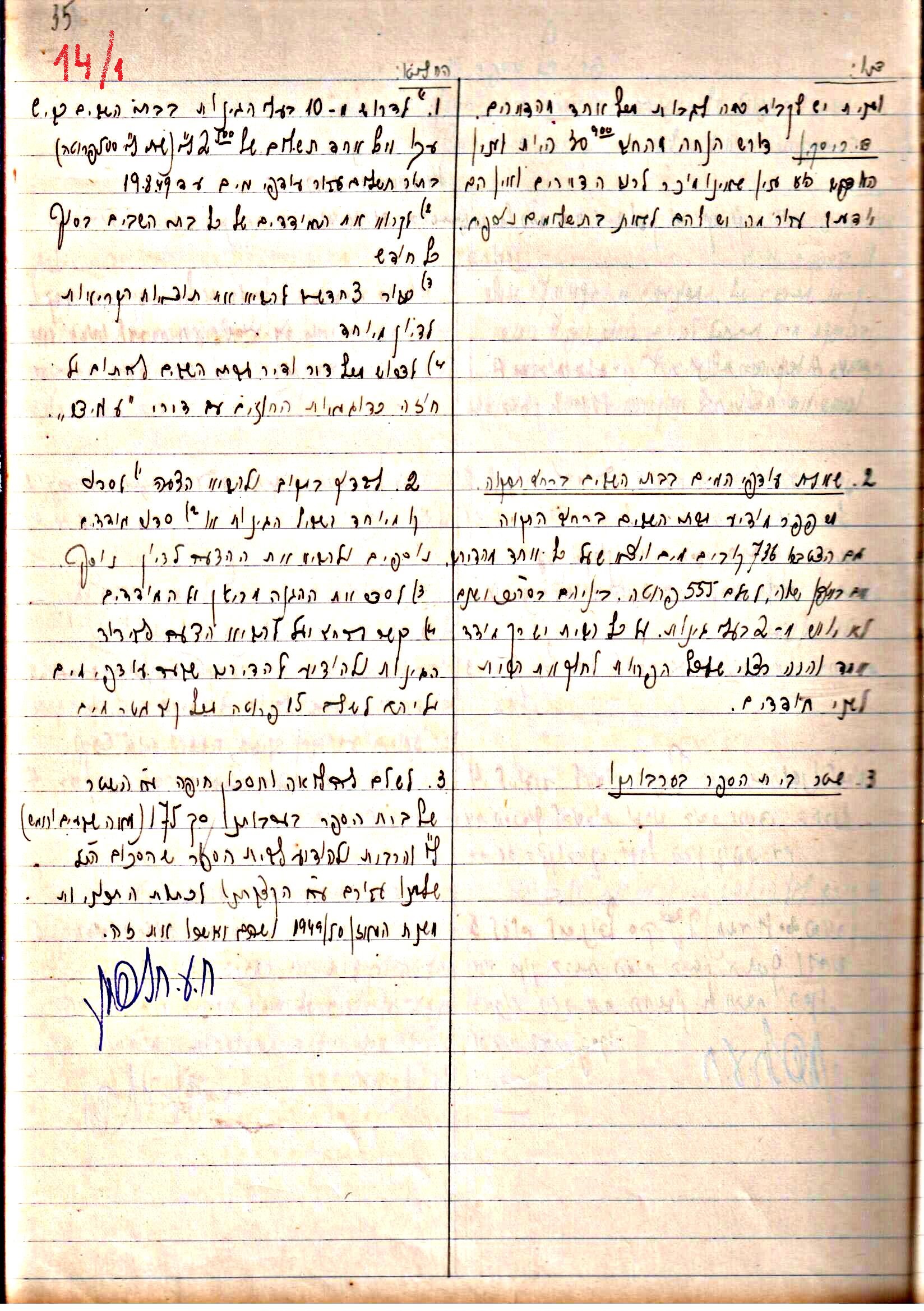 פרוטוקולים 3 – הנהלה – 23.11.54 – 22.8.48 by riki deri - Illustrated by מוזיאון בית גרושקביץ - Ourboox.com