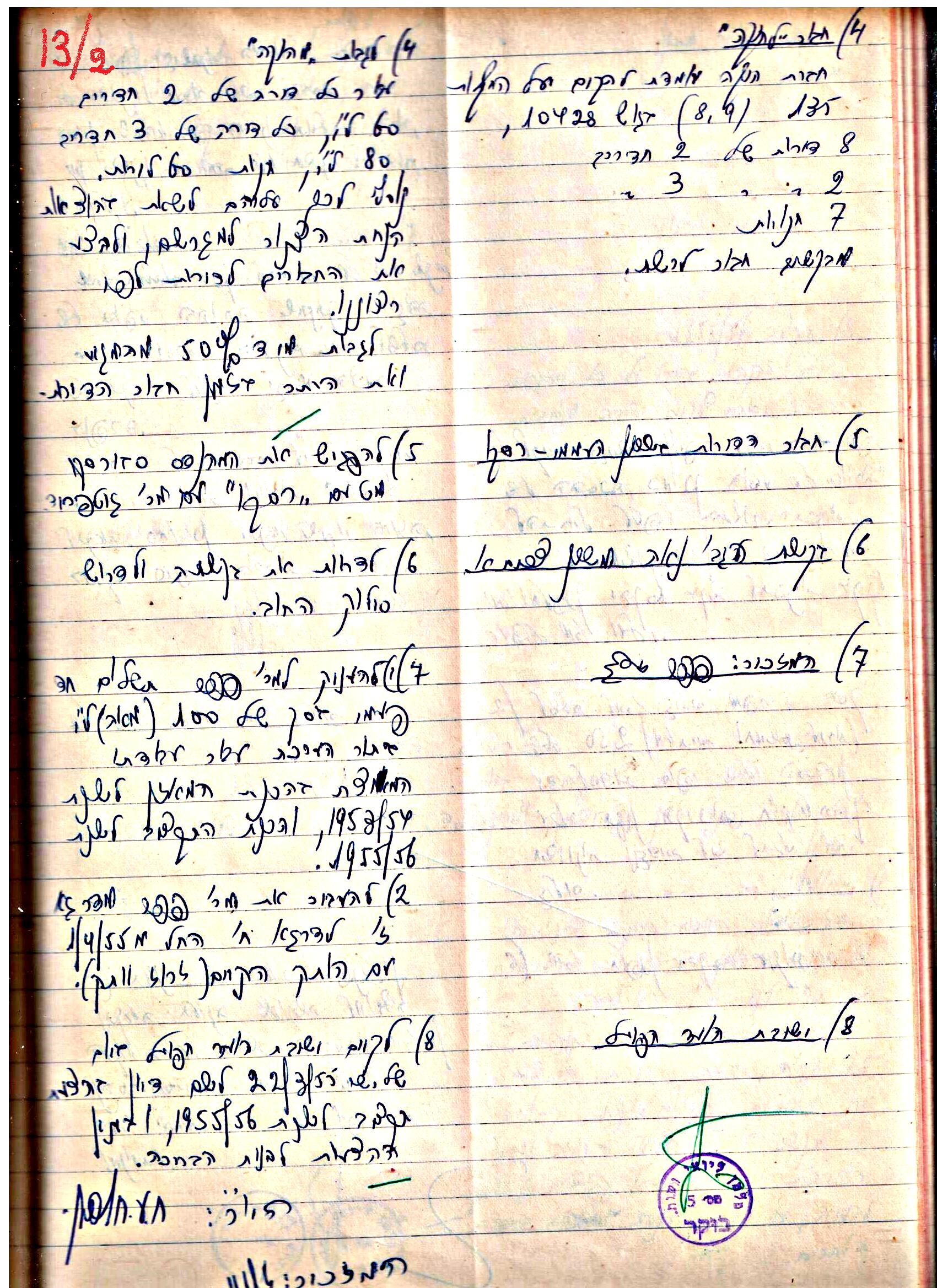 פרוטוקולים 3 – הנהלה – 23.11.54 – 22.8.48 by riki deri - Illustrated by מוזיאון בית גרושקביץ - Ourboox.com