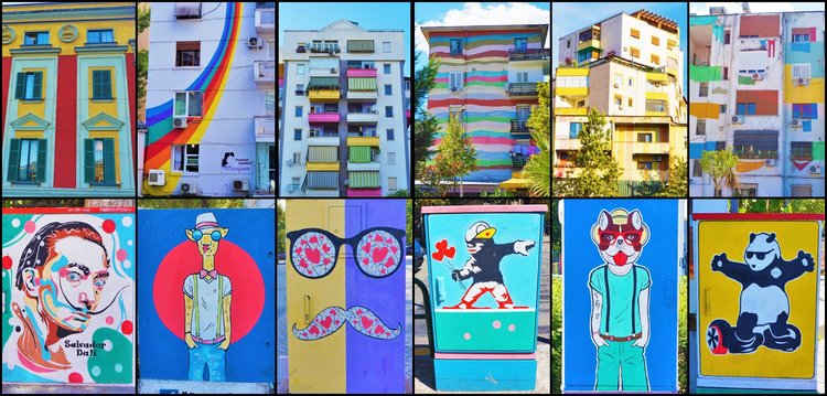 Street murals in Tirana-Albania by Donika Lici - Ourboox.com Street murals in Tirana-Albania by Donika Lici - Ourboox.com