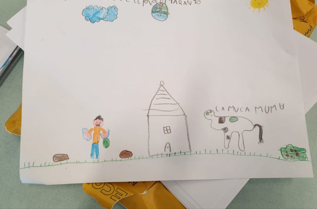 MU MU &our 5 senses Wanted! Nella Valle dei trulli…cercasi la “Mucca MU MU! by Mrs D. - Illustrated by Mrs D.'s 1st classes - Ourboox.com