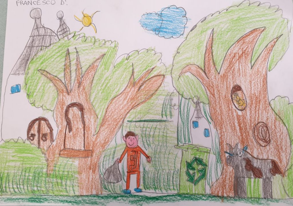MU MU &our 5 senses Wanted! Nella Valle dei trulli…cercasi la “Mucca MU MU! by Mrs D. - Illustrated by Mrs D.'s 1st classes - Ourboox.com