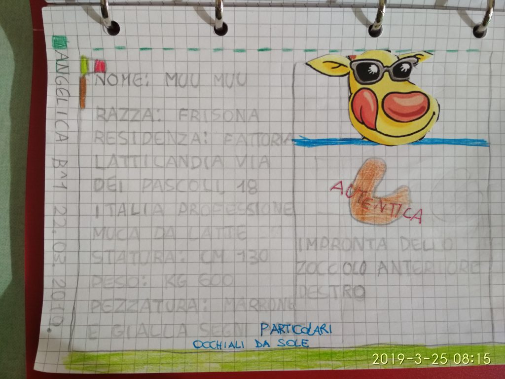 MU MU &our 5 senses Wanted! Nella Valle dei trulli…cercasi la “Mucca MU MU! by Mrs D. - Illustrated by Mrs D.'s 1st classes - Ourboox.com