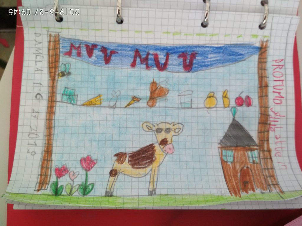 MU MU &our 5 senses Wanted! Nella Valle dei trulli…cercasi la “Mucca MU MU! by Mrs D. - Illustrated by Mrs D.'s 1st classes - Ourboox.com